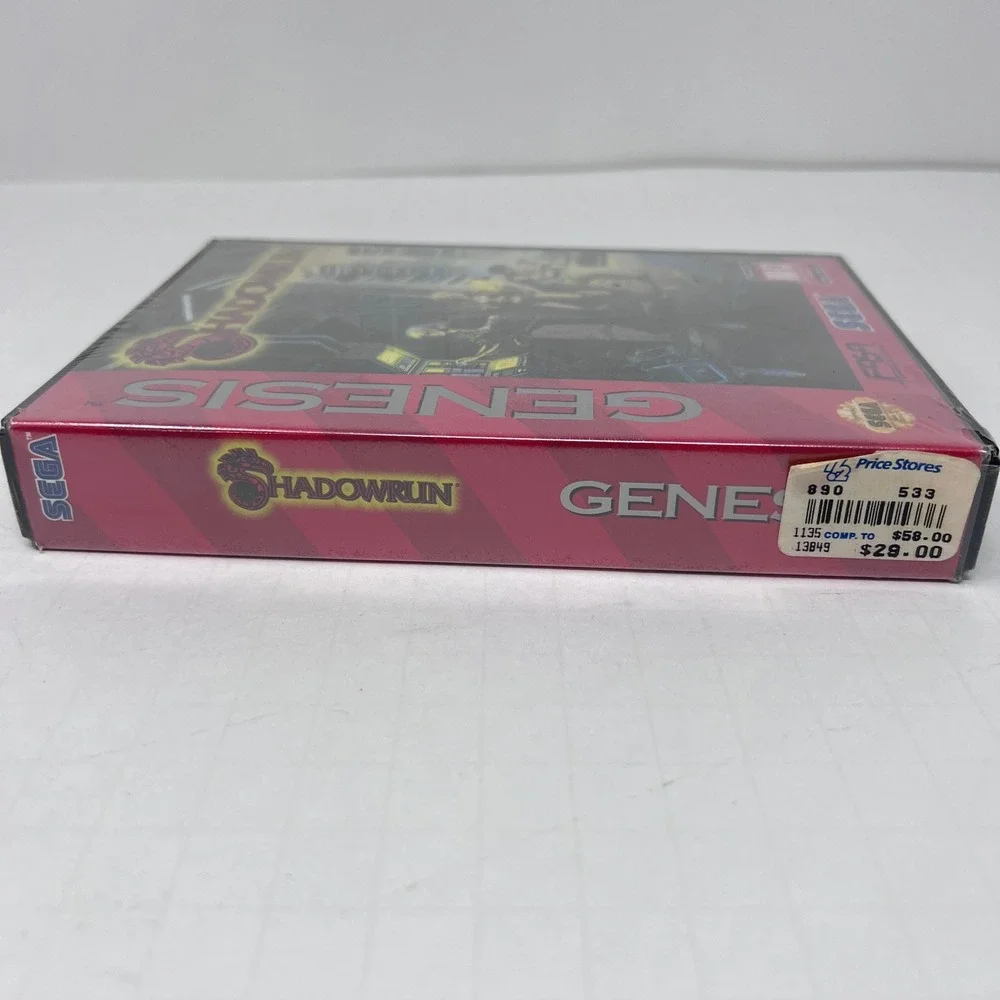 Sega Shadowrun Sega Genesis Black Red Cyberpunk RPG Sealed MA13 1994 Game